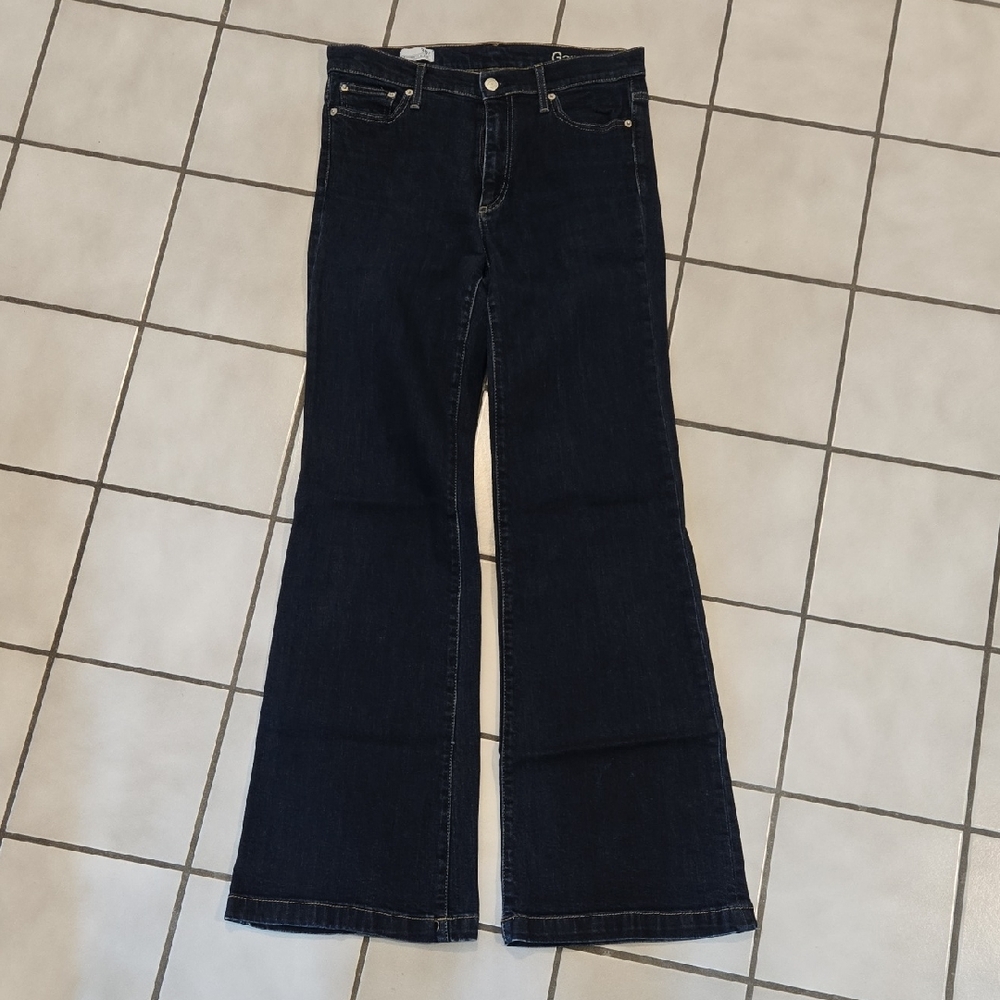 GAP Blue Flare Wide Leg Jeans Retro Style